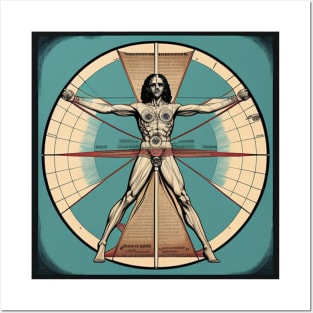 Vitruvian Man Rock n Roll Vinyl Record Vol. 3 Posters and Art